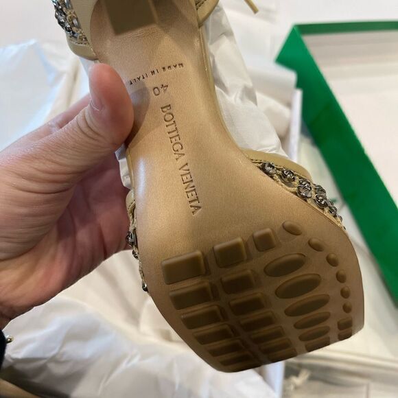 Bottega Stretch Rhinestone Heels  - Picture 5 of 9